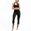 Fitness Women Leggings Set entrenamiento Running Sport Wear Cotton Dos piezas Set para mujeres Sets de dos piezas de moda